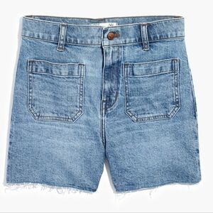Madewell High-Rise Denim Shorts in Beasley Wash 24